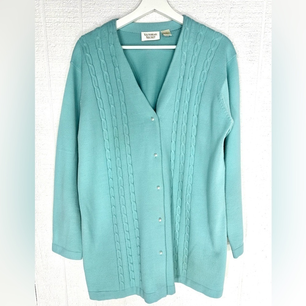 Victoriaโs Secret vintage gold label knit sweater cardigan size M